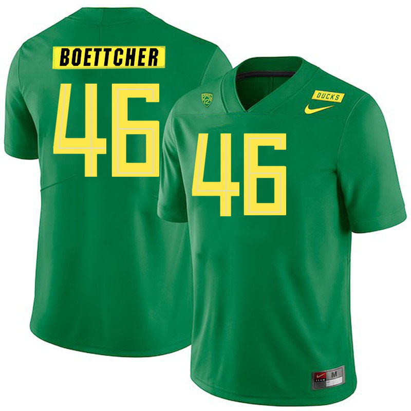 Men #46 Bryce Boettcher Oregon Ducks College Football Jerseys Stitched Sale-Green